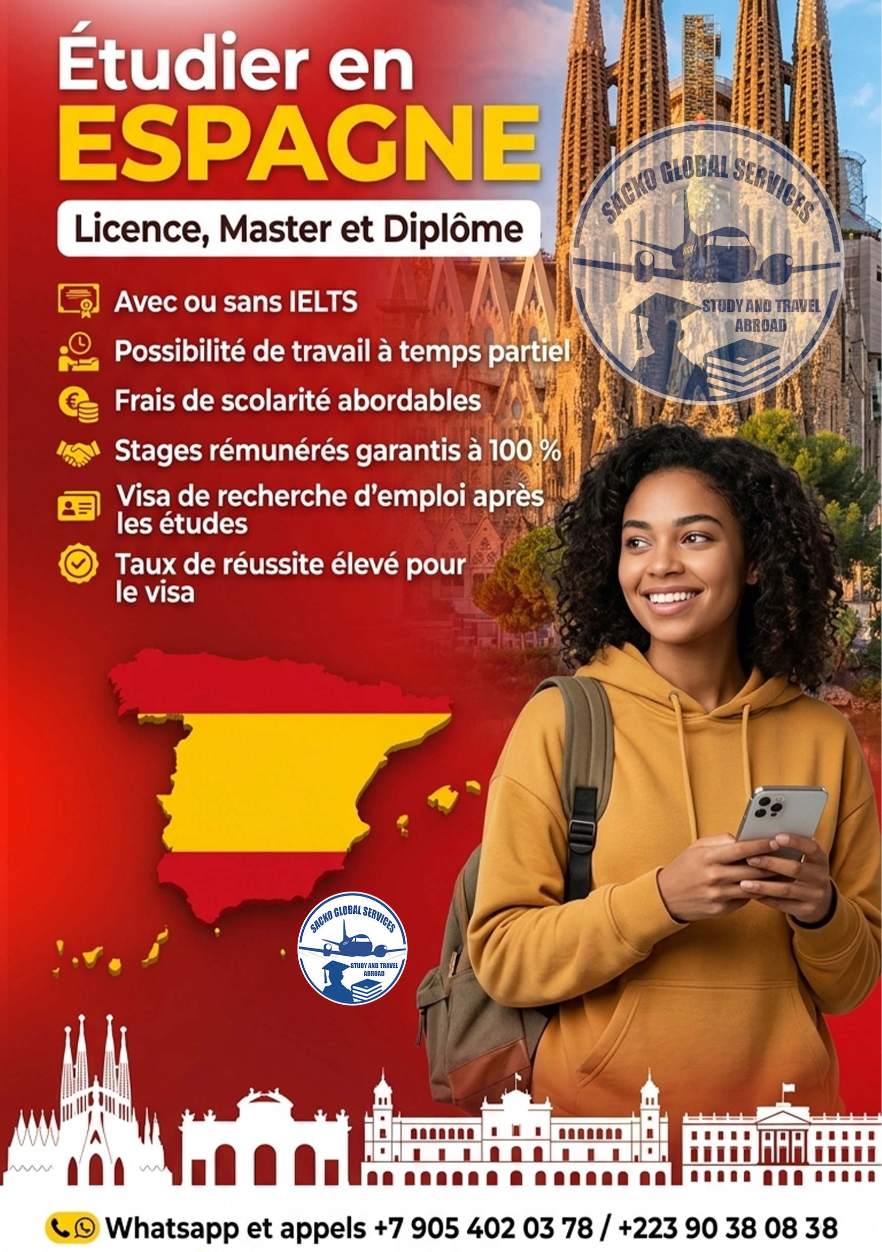 Étudiant en Espagne